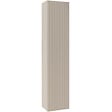 PLANETE BAIN - Meuble colonne salle de bain strié 140 cm suspendu - Beige cachemire mat - Karaib 2 - vignette