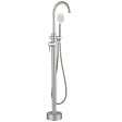 PLANETE BAIN - Mitigeur bain douche sur pied en inox brossé pour baignoire ilot - Alois - vignette