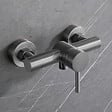 PLANETE BAIN - Mitigeur de douche mécanique inox brossé gun metal - Alois - vignette