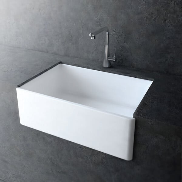 PLANETE BAIN - Bac à laver 76.5 cm en céramique blanc - large