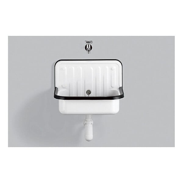 PLANETE BAIN - Bac à laver acier blanc 51 x 36 x 36.5 cm Alape - large