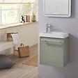 PLANETE BAIN - Pack lave-mains Vert - Robinetterie Eau froide à gauche - L.42.5 X H. 52.5 cm - Hamac 2 - vignette