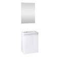 ALLIBERT - Pack lave mains avec miroir Porto Blanc brillant - Marque allibert - vignette