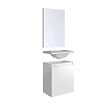 ALLIBERT - Pack lave mains avec miroir Porto Blanc brillant - Marque allibert - vignette