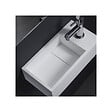 PLANETE BAIN - Lave-mains gain de place en solid surface Sacramento 35x18 cm - vignette