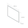 PLANETE BAIN - Miroir Salle de Bain - 100x80 cm - Rectangulaire - avec Éclairage Led - MIA - vignette