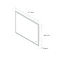 PLANETE BAIN - Miroir Salle de Bain - 140x80 cm - Rectangulaire - avec Éclairage Led - MIA - vignette