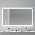 PLANETE BAIN - Miroir Salle de Bain - 140x80 cm - Rectangulaire - avec Éclairage Led - MIA - vignette