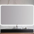 PLANETE BAIN - Miroir Salle de Bain - 120x70 cm - Rectangulaire - avec Éclairage Led - ORGANIC - vignette