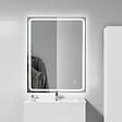 PLANETE BAIN - Miroir Salle de Bain - 70x80 cm - Rectangulaire - avec Éclairage Led - MIA - vignette