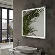 PLANETE BAIN - Miroir Salle de Bain - 80x80 cm - Carré - avec Éclairage Led - MIA - vignette