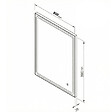 PLANETE BAIN - Miroir Salle de Bain - 80x80 cm - Carré - avec Éclairage Led - MIA - vignette
