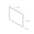 PLANETE BAIN - Miroir Salle de Bain - 120x80 cm - Rectangulaire - Anti-buée - Dimmable - avec Éclairage Led - MIA - vignette