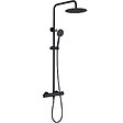PLANETE BAIN - Colonne de douche en inox noir mat - thermostatique - Alois - vignette