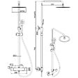 PLANETE BAIN - Colonne de douche en inox noir mat - thermostatique - Alois - vignette