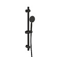 PLANETE BAIN - Ensemble barre de douche inox noir mat - douchette 1 jet - flexible 150 cm - Barre 65 cm - Alois - vignette