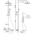 PLANETE BAIN - Colonne de douche en inox brossé gun metal - thermostatique - Alois - vignette