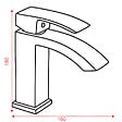 PLANETE BAIN - Mitigeur lavabo chromé avec bonde H 18 cm - Esprit moderne - vignette