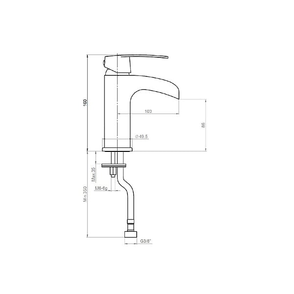 PLANETE BAIN - Mitigeur lavabo chromé H 16 cm - Cascade - large