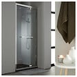 PLANETE BAIN - Porte de douche pivotante 90x195 cm inox chromé verre de sécurité 10 mm anticalcaire réversible - vignette
