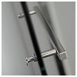 PLANETE BAIN - Porte de douche pivotante 90x195 cm inox chromé verre de sécurité 10 mm anticalcaire réversible - vignette