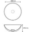 PLANETE BAIN - Vasque à poser ronde diamètre 38cm - Forme bol - Rebords fins - Tabia - vignette