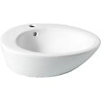 PLANETE BAIN - Vasque à poser ovale en céramique blanche - vignette