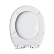 PLANETE BAIN - Abattant WC blanc de forme ovale en Polypropylène avec fermeture ralentie, réglable et déclipsable - NF - Océan - vignette