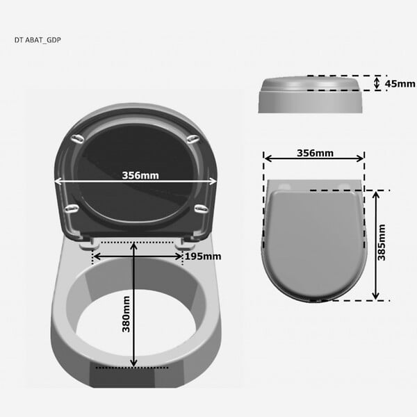 PLANETE BAIN - Abattant gain de place SAV - large