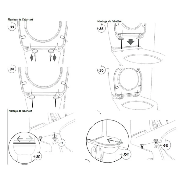 PLANETE BAIN - Abattant gain de place SAV - large