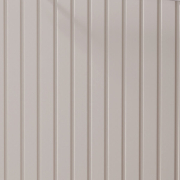 PLANETE BAIN - Meuble lave-mains strié Beige cachemire avec lave-mains et porte serviette intégré pour Robinet à gauche Solo - large