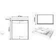 PLANETE BAIN - Pack lave-mains Noir Mat avec poignée noire et lave-mains - Robinetterie Eau froide à gauche - L.42.5 X H. 52.5 cm - Hamac 2 - vignette