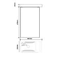 PLANETE BAIN - Meuble lave mains wc noir mat avec porte serviettes - l.48 X H. 72.5 cm - pour robinetterie à gauche - Austria - vignette