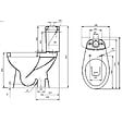 PLANETE BAIN - Pack wc surélevé Bermude avec sortie verticale blanc - vignette