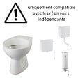 PLANETE BAIN - Cuvette WC à alimentation indépendante sortie horizontale Atlas - vignette