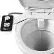 WC CLEAN - Kit bidet douchette slim pour abattant 'jet' coloris noir - vignette