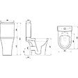 PLANETE BAIN - Pack WC surélevé gain de place sans bride sortie horizontale - Shani - vignette