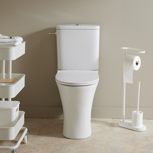 PLANETE BAIN - Pack WC surélevé gain de place sans bride sortie horizontale - Shani - large