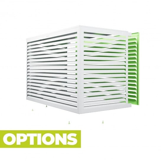 DECOCLIM - Cache unité extérieure en aluminium blanc XXL - DECOCLIM - large