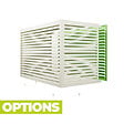 DECOCLIM - Cache unité extérieure en aluminium blanc crème XXL - DECOCLIM - vignette