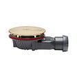 WIRQUIN - Bonde de douche horizontale extraplate diam. 90 - doré brossé - abs - vignette