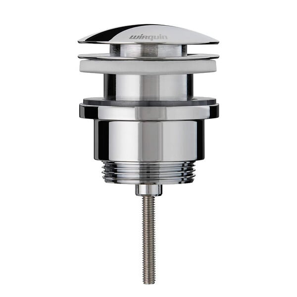 WIRQUIN - Bonde universelle laiton chromé pour lavabo vasque avec ou sans trop plein - 1'1/4 - Wirquin - large