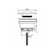 WIRQUIN - Bonde universelle laiton doré brossé mat pour lavabo vasque avec ou sans trop plein - 1'1/4 - Wirquin - vignette