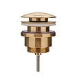 WIRQUIN - Bonde universelle laiton doré brossé mat pour lavabo vasque avec ou sans trop plein - 1'1/4 - Wirquin - vignette