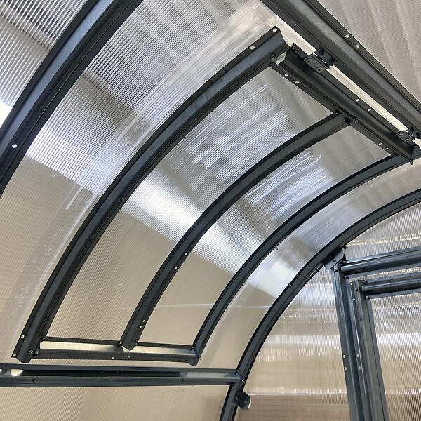 KLASIKA GREENHOUSES - Fenêtre de toit serre KLASIKA SLIM 100 x 60 cm, ouvre-fenêtre automatique inclus - large