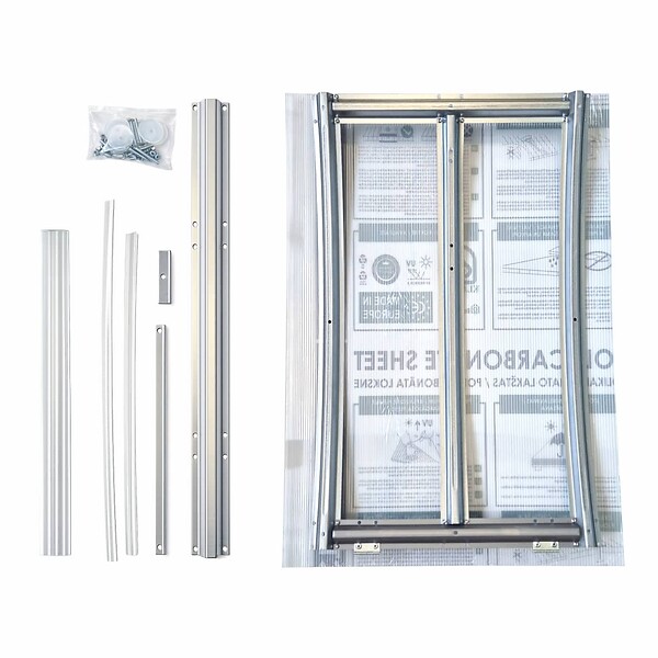 KLASIKA GREENHOUSES - Fenêtre de toit serre KLASIKA BALTIC LT 100 x 60 cm, ouvre-fenêtre automatique inclus - large