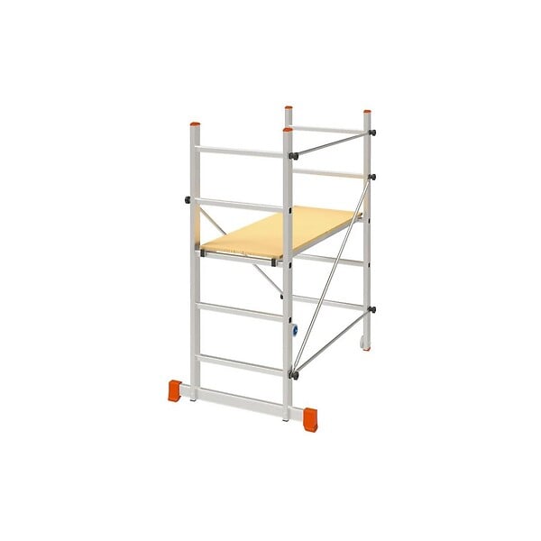BRIXO - Echafaudage roulant pliable Travaux intérieur/Extérieur Charge max 120kg Plateau 110x40cm Anti dérapante BRIXO - large