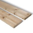 DIRECT-ABRIS - Escalier Bois Exterieur - 7 Marches Pleines - Largeur : 1m20 - Hauteur : 1m19 - Avec Contremarches - Pin du Nord - Traité Autoclave - vignette