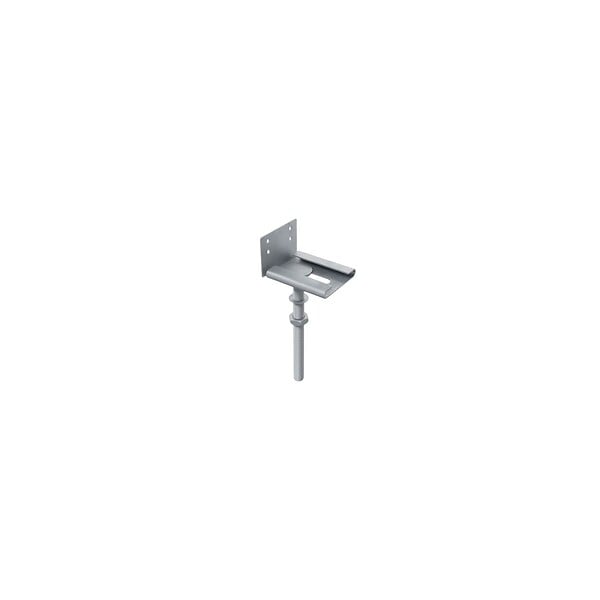 DECKLINEA - Vis de Fondation SPIRAL - Pour Terrasse - Hauteur : 80 cm - Support en L inclus - Fixation Sans Beton - large