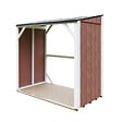 TIMBELA - Abri à bûches - 220x120xH220 cm / 2,54 m² - Capacité ~4,4 m³ - TIMBELA M984-REDWOOD RED - vignette